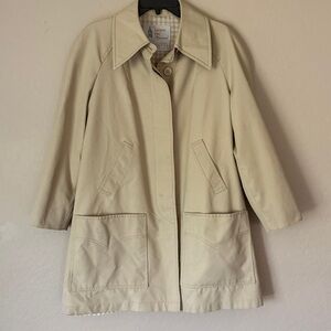 London Fog Cream Trench Coat